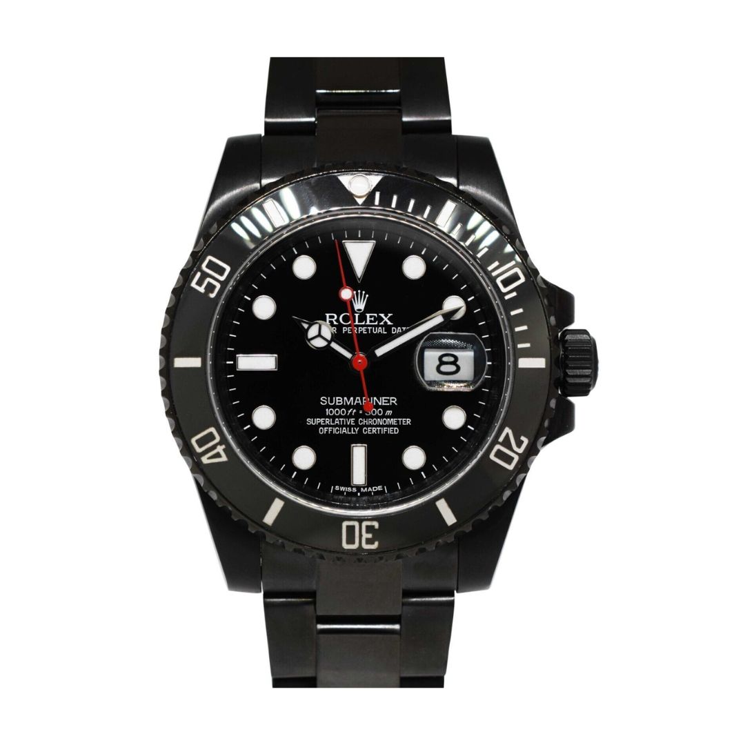 RELOJ ROLEX SUBMARINER NEGRO FONDO NEGRO